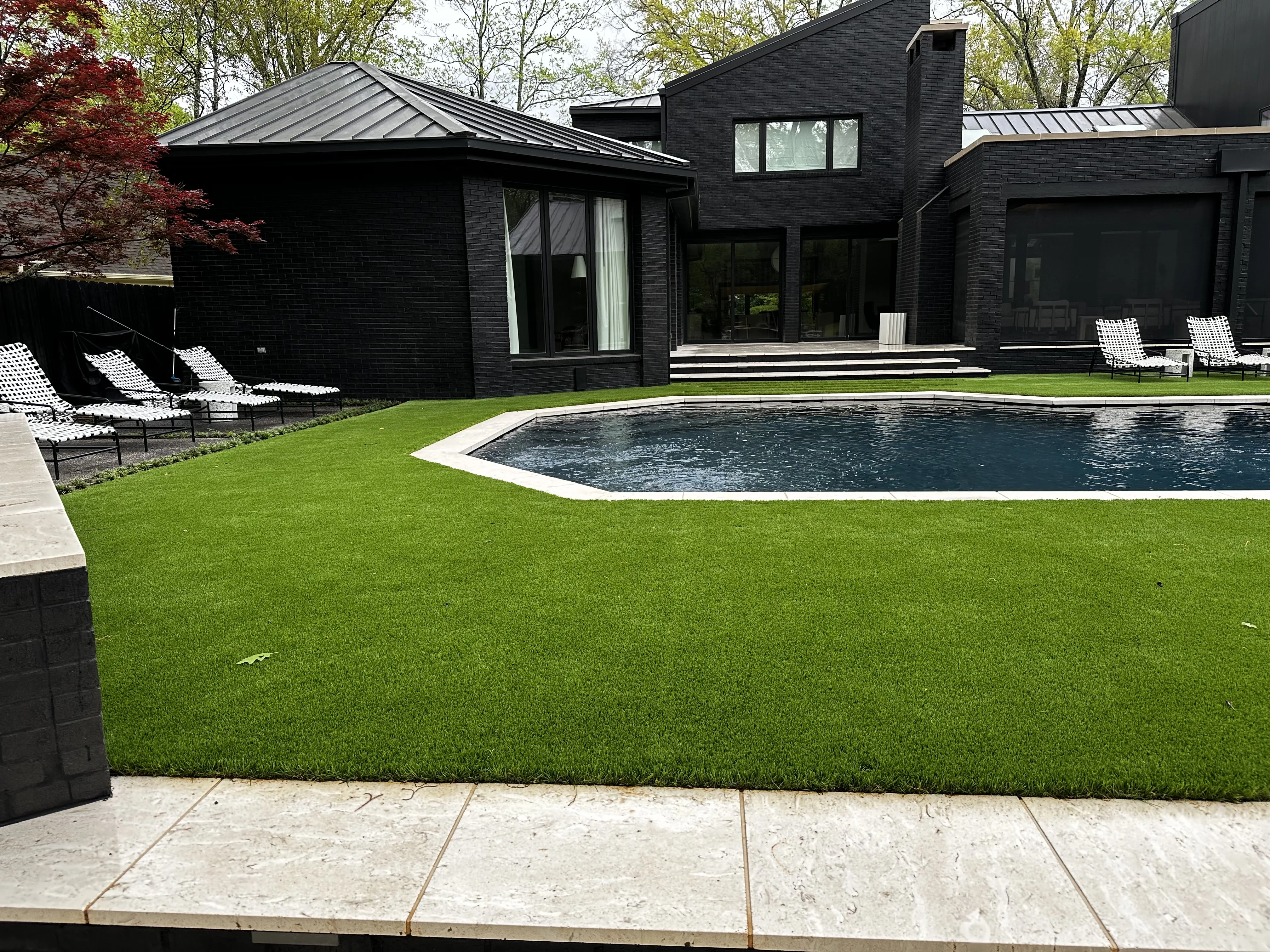 A roll of artificial turf ready for installation in Memphis, TN.