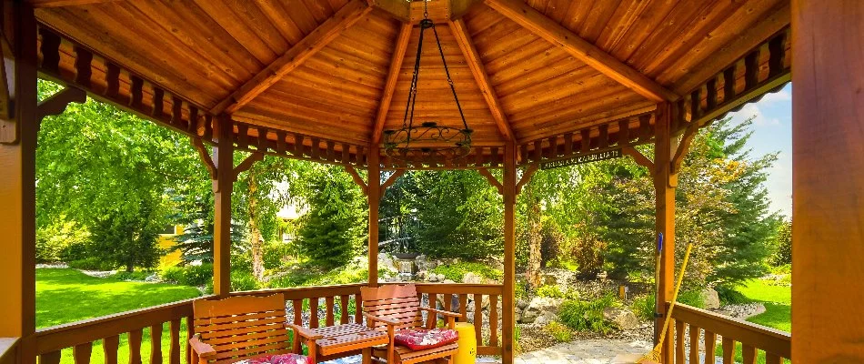 Stone outdoor steps installed in Memphis, TN.